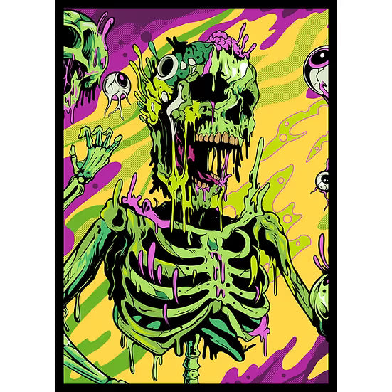 Realm Guard: Art Sleeves - Melting Skull V2