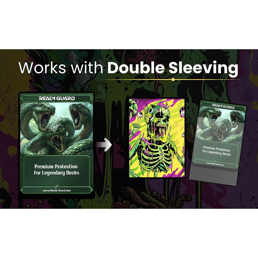 Realm Guard: Art Sleeves - Melting Skull V2