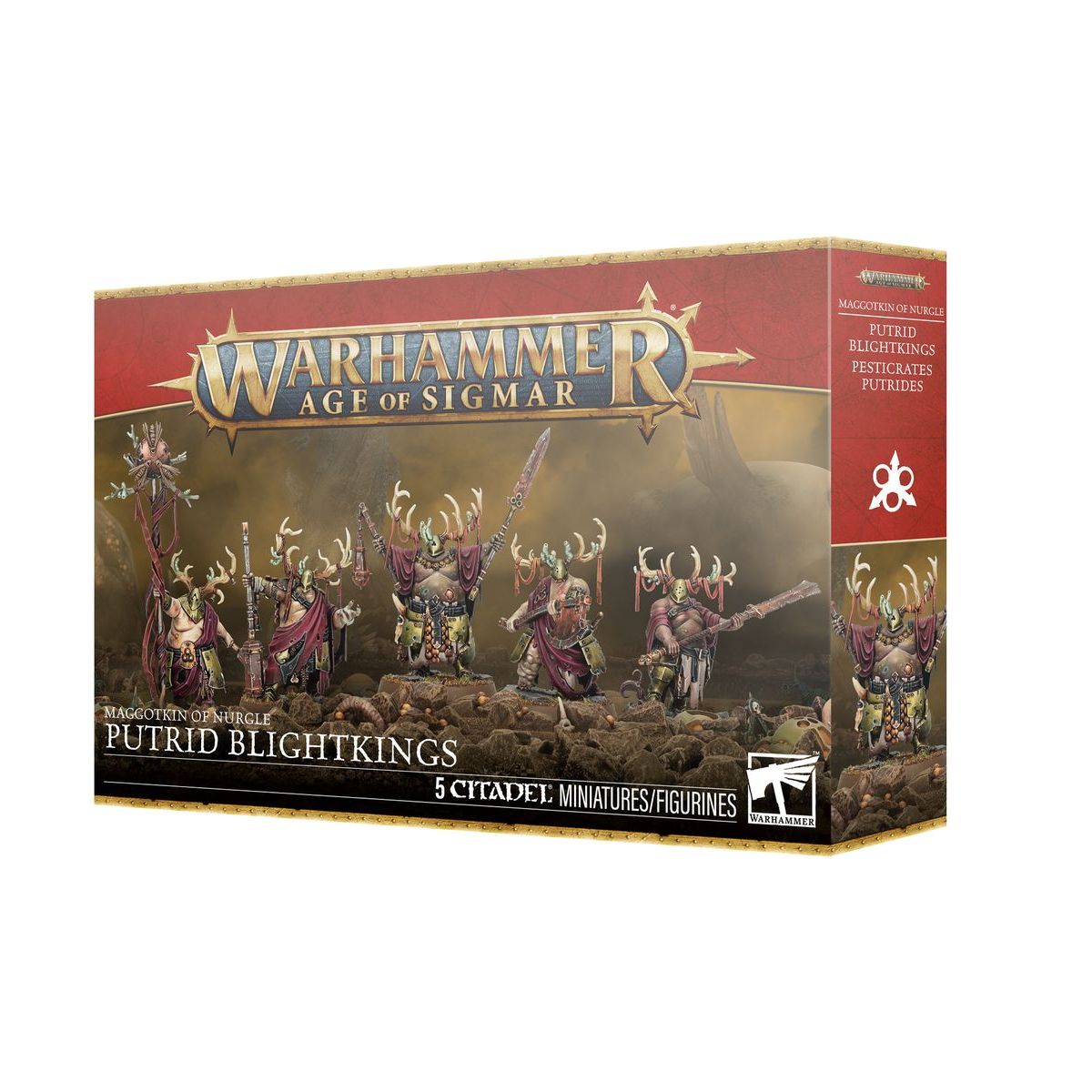 Warhammer Age of Sigmar: Maggotkin of Nurgle: Putrid Blightkings [83-28]