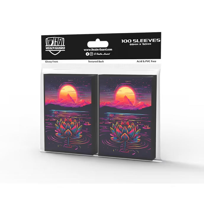 Realm Guard: Art Sleeves - Neon Retro Black Lotus