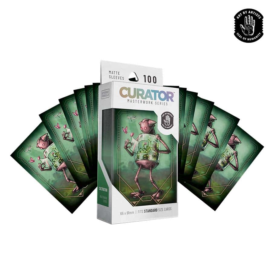 Orange Nebula: Curator Masterwork Sleeves 100ct