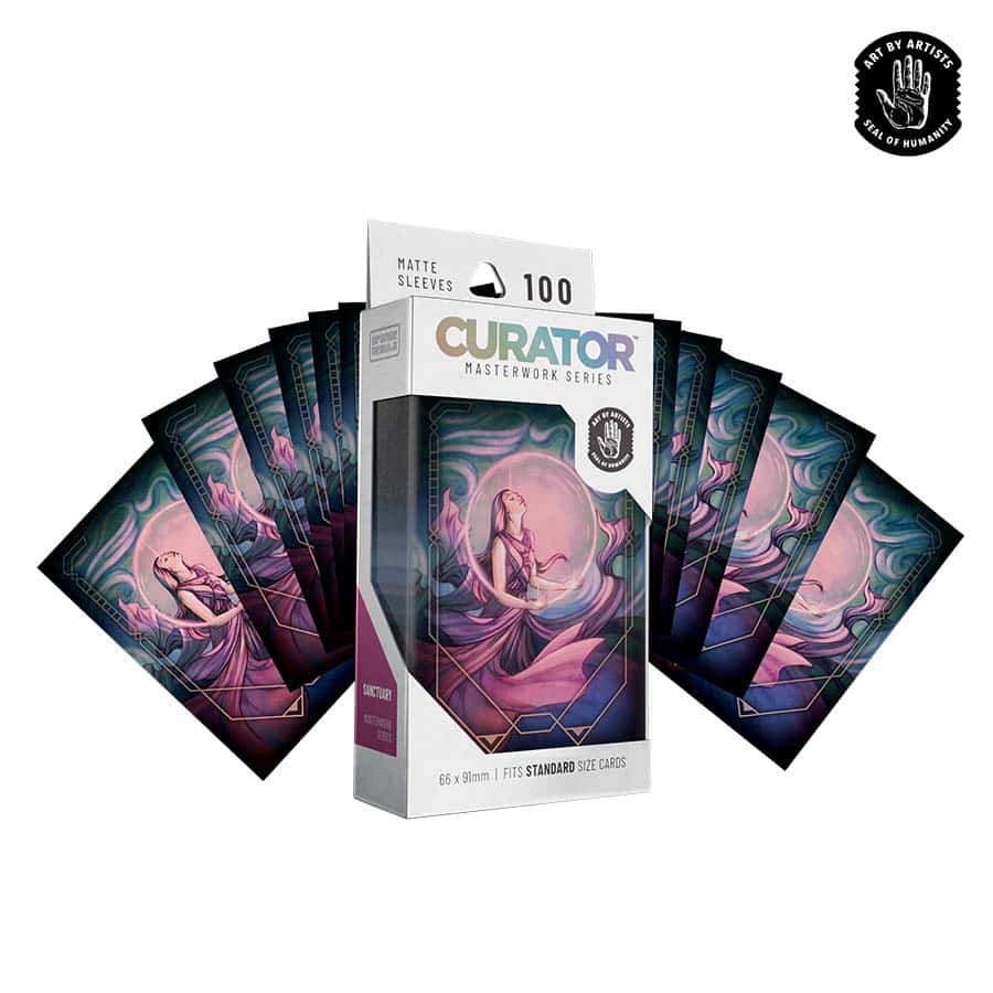 Orange Nebula: Curator Masterwork Sleeves 100ct