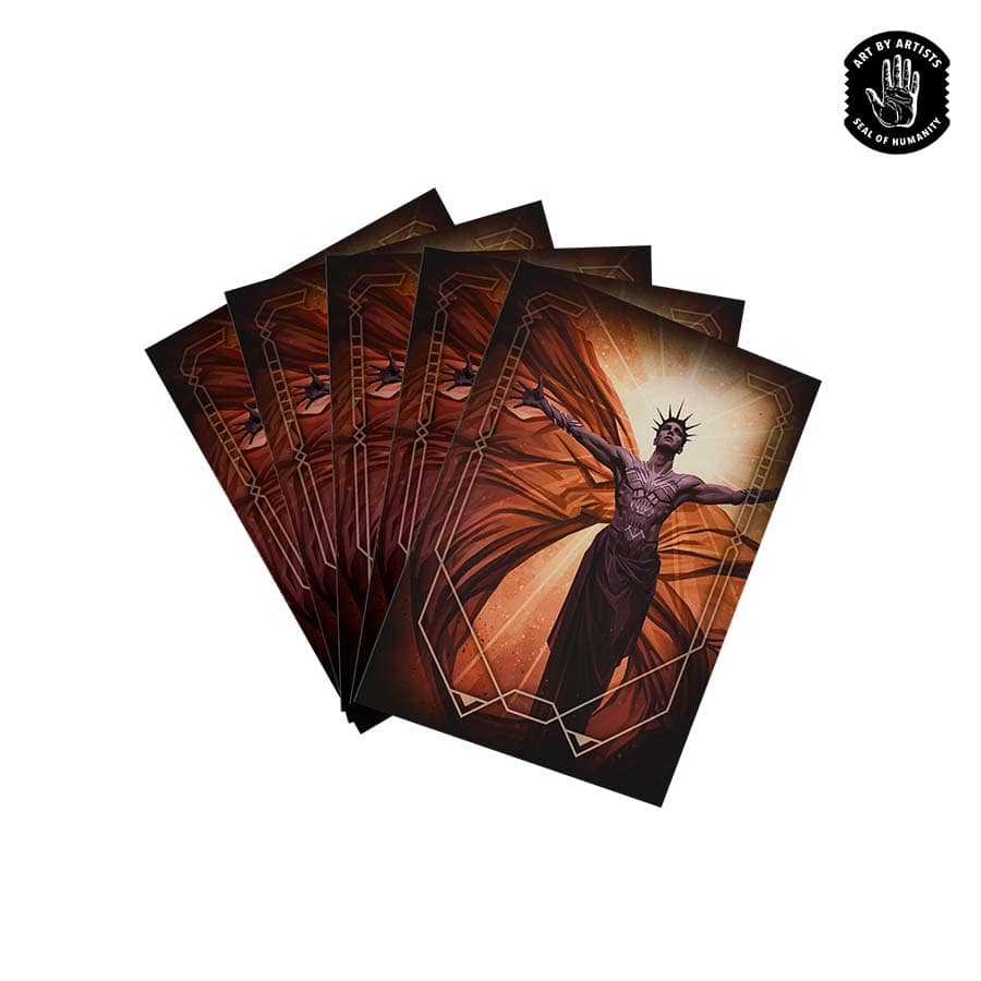 Orange Nebula: Curator Masterwork Sleeves 100ct