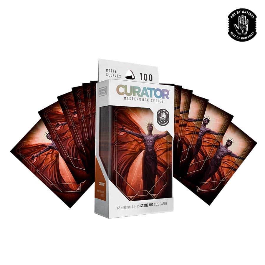 Orange Nebula: Curator Masterwork Sleeves 100ct