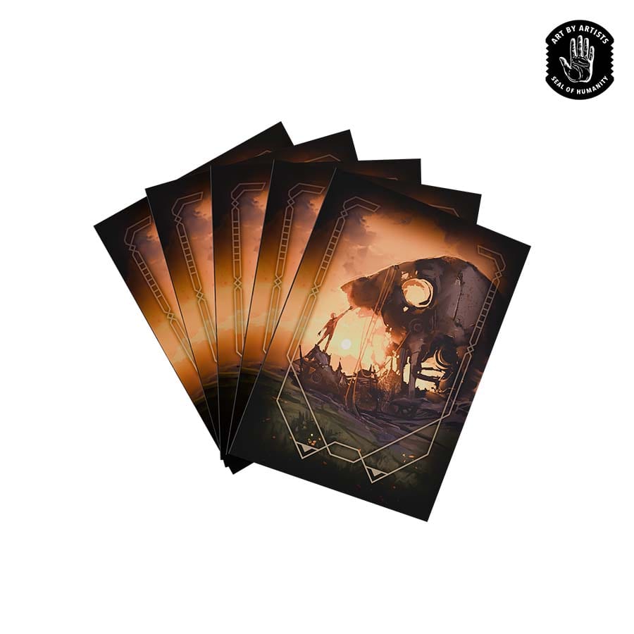 Orange Nebula: Curator Masterwork Sleeves 100ct