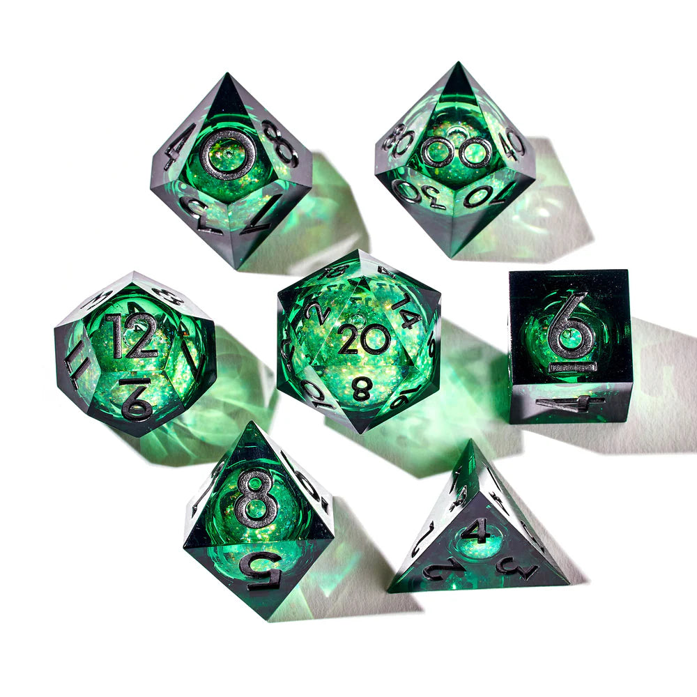 Pact Magic 7-Piece Liquid Core Dice Set
