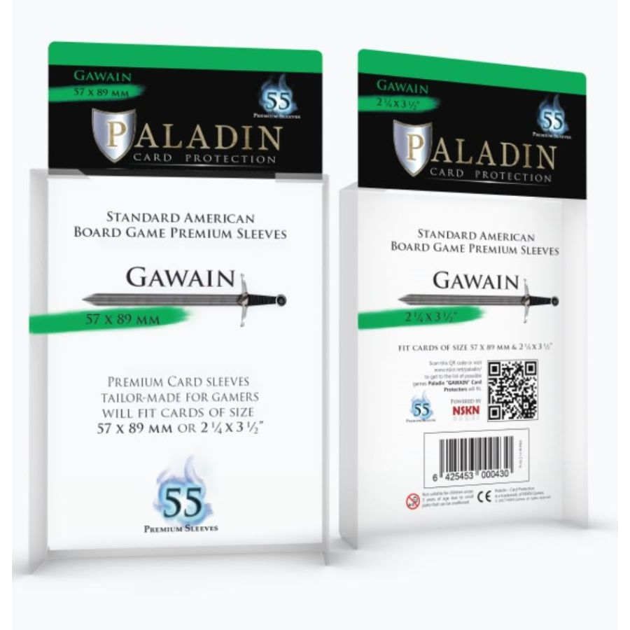 Paladin Sleeves 55ct: Gawain 57x89 mm