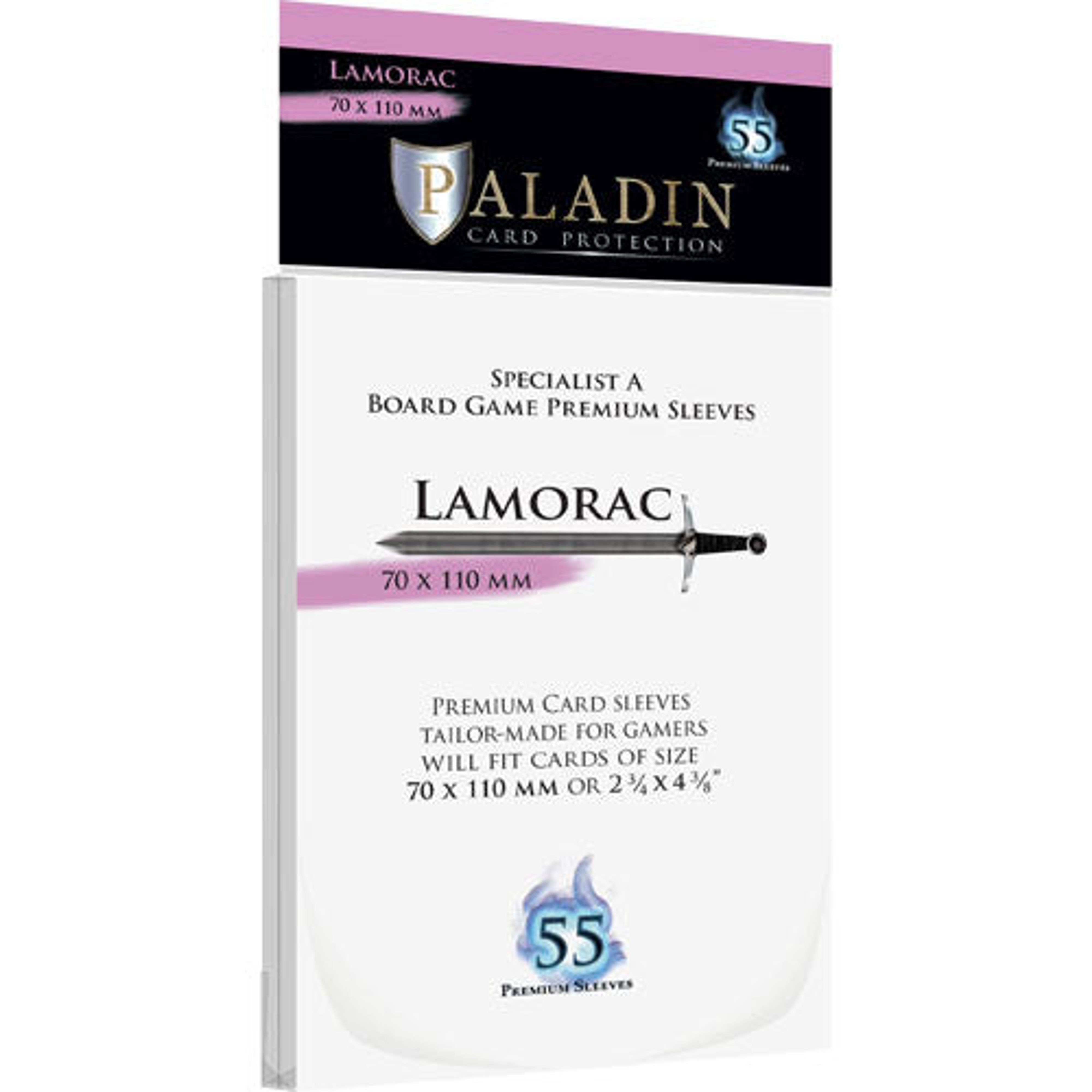 Paladin Sleeves 55ct: Lamorac 70x110 mm