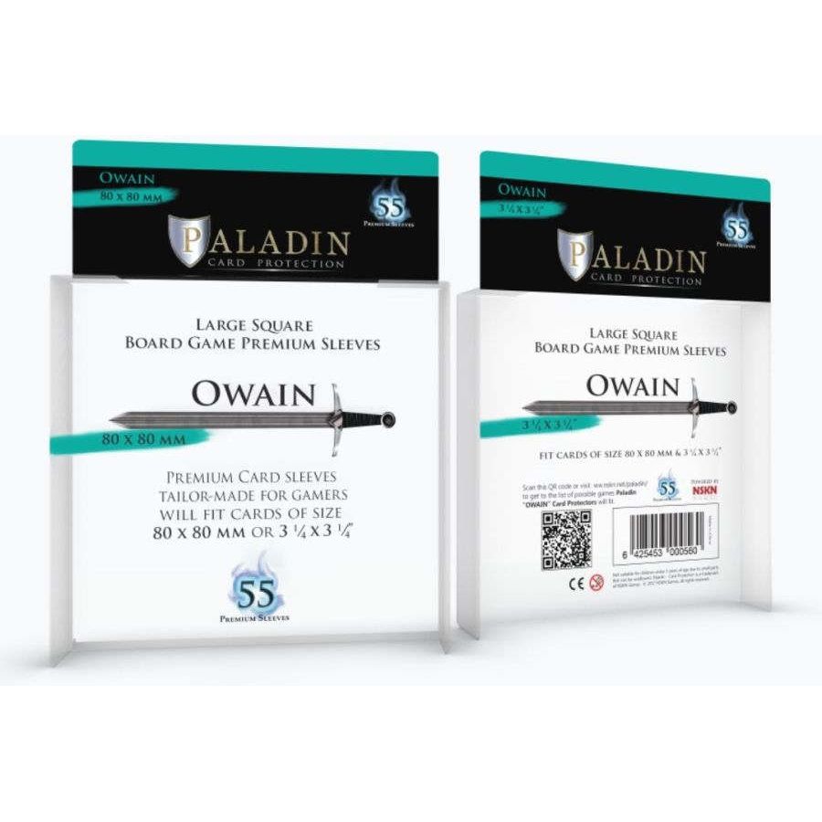 Paladin Sleeves 55ct: Owain 80x80 mm