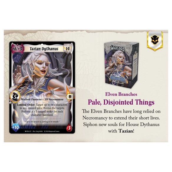 Warlord: Saga of the Storm TCG - Into the Accordlands: Elven Branches Starter Deck (Pre-Order Expected Release 03/31/2025)