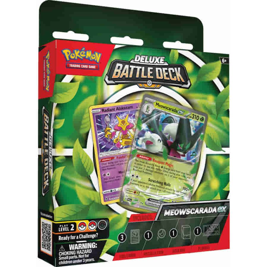 Pokemon TCG: Deluxe Battle Decks: Meowscarada Ex and Quaquaval Ex