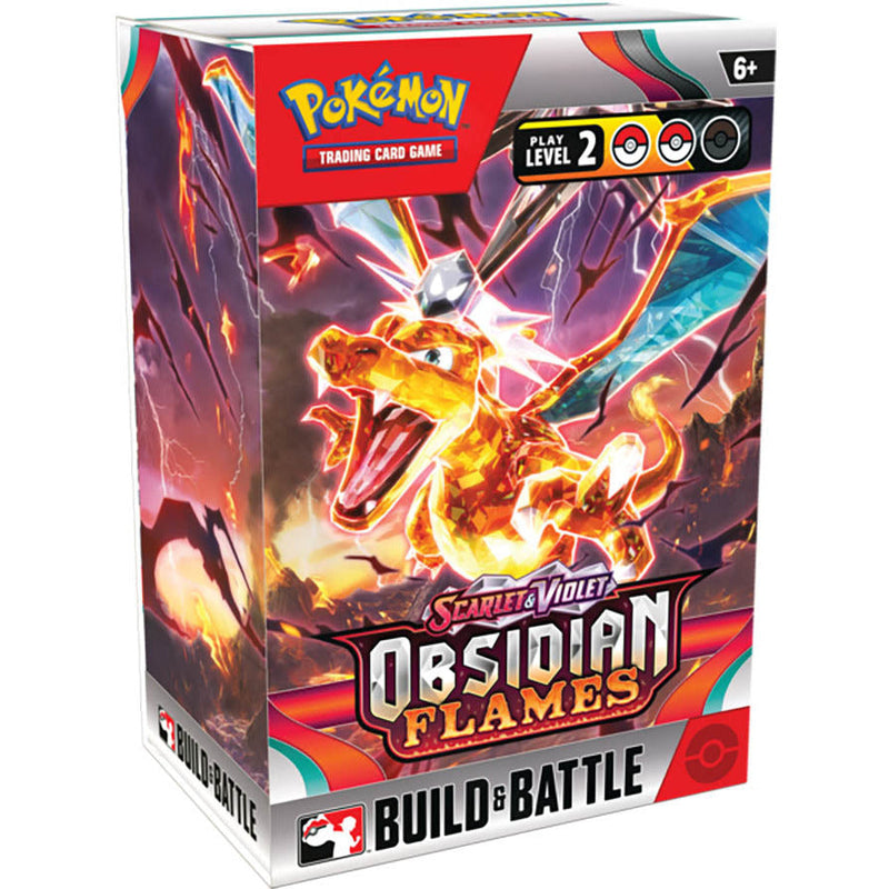 Pokemon: Obsidian Flames: Scarlet and Violet: Build & Battle Box Display of X10 Boxes