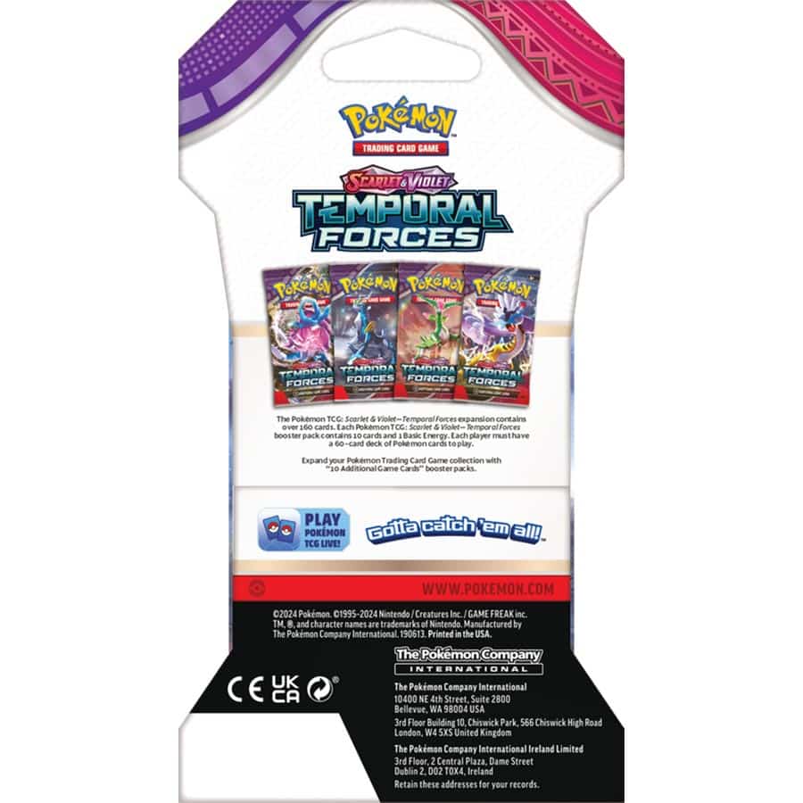 Pokemon: Scarlet and Violet - Temporal Forces Sleeved Booster Pack