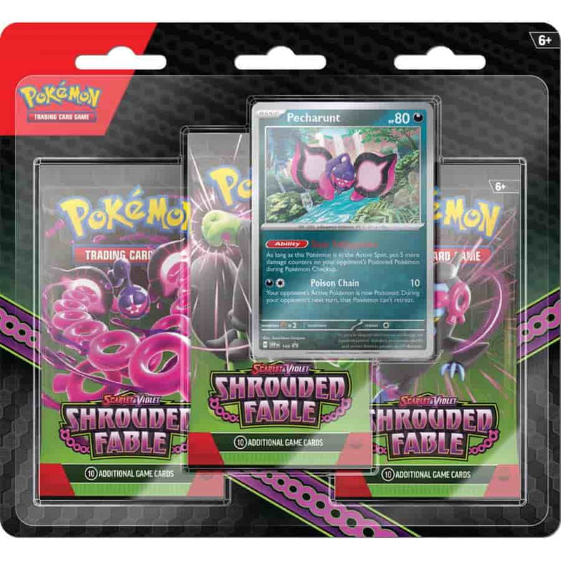 Pokemon: Scarlet And Violet Shrouded Fable Three-Booster Blister (Pre-Order) (Release 8/2/24)