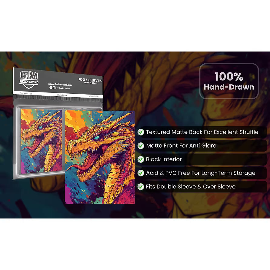 Realm Guard: Art Sleeves - Pop Art Dragon