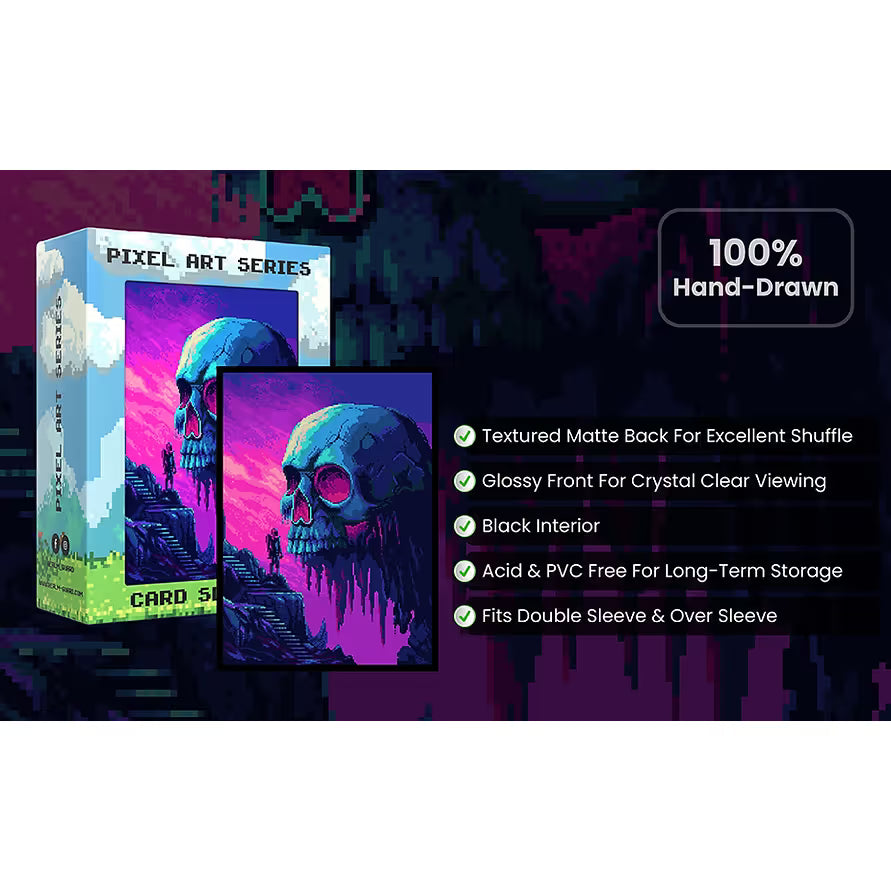 Realm Guard: Pixel Art Sleeves - Psychedelic Stairway