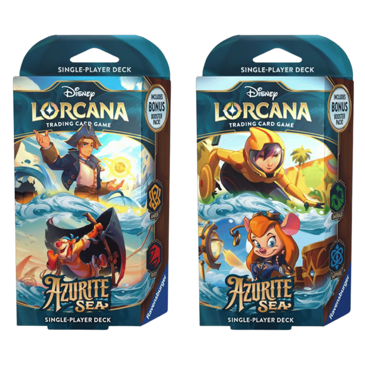 Disney Lorcana TCG: Azurite Sea Starter Decks (Contains BOTH decks)