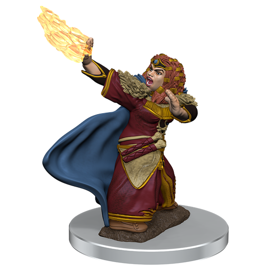 W07 Female Dwarf Wizard Premium Miniature