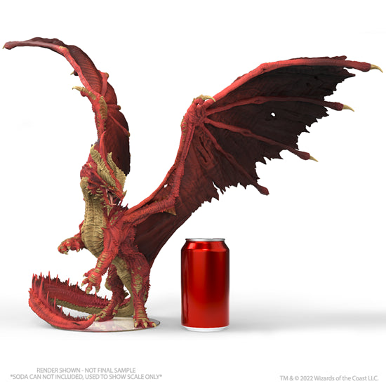 Icons of the Realms: Balagos, Ancient Red Dragon Gargantuan Miniature