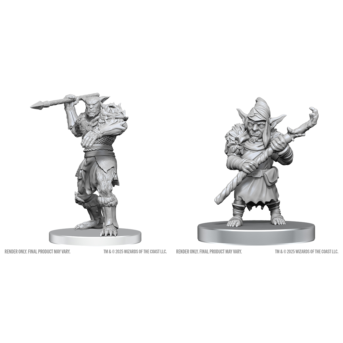 W28 Bugbear Stalker & Goblin Hexer Miniatures
