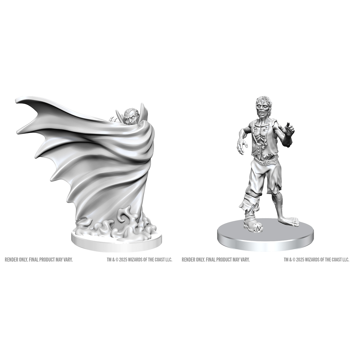 W28 Classic Vampire & Classic Zombie Miniatures