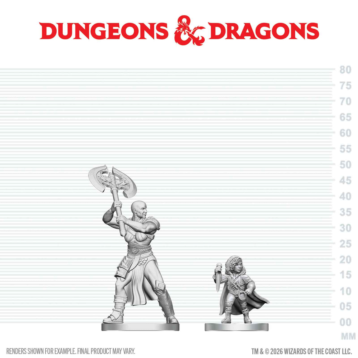 W28 Goliath Barbarian & Halfing Rogue Miniatures