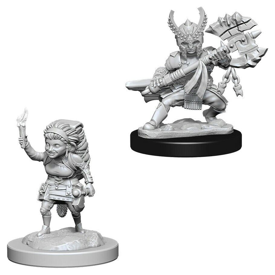 Female Halfling Fighter Miniatures