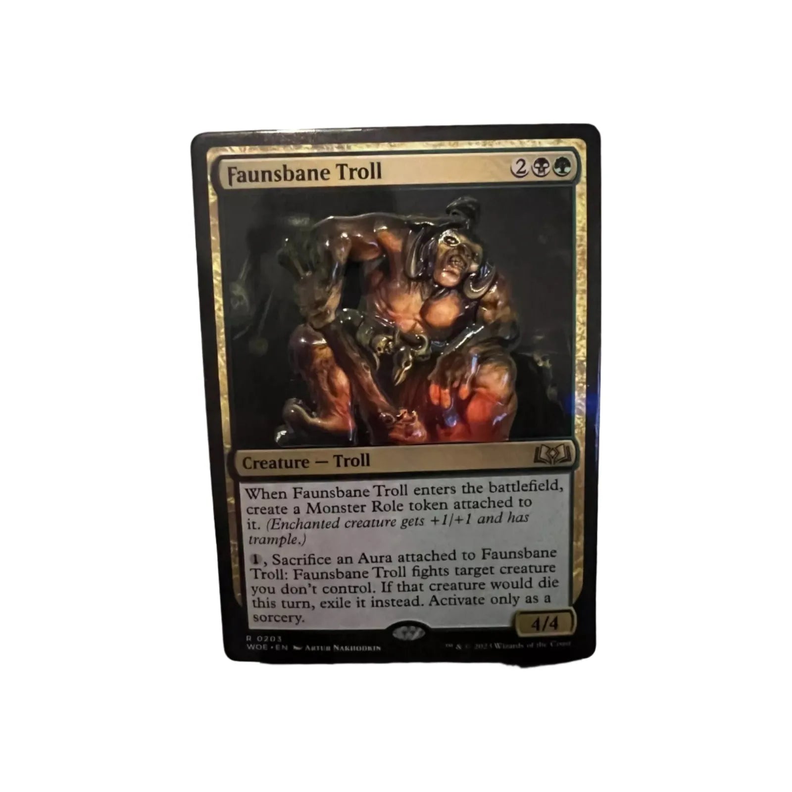 Magic The Gathering: 2023 Faunsbane Troll Oversized Card Pin