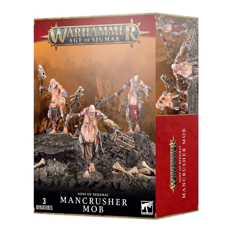 Warhammer Age of Sigmar: Sons of Behemat - Mancrusher Mob [93-09] (Citadel Version) (Ding-N-Dented)