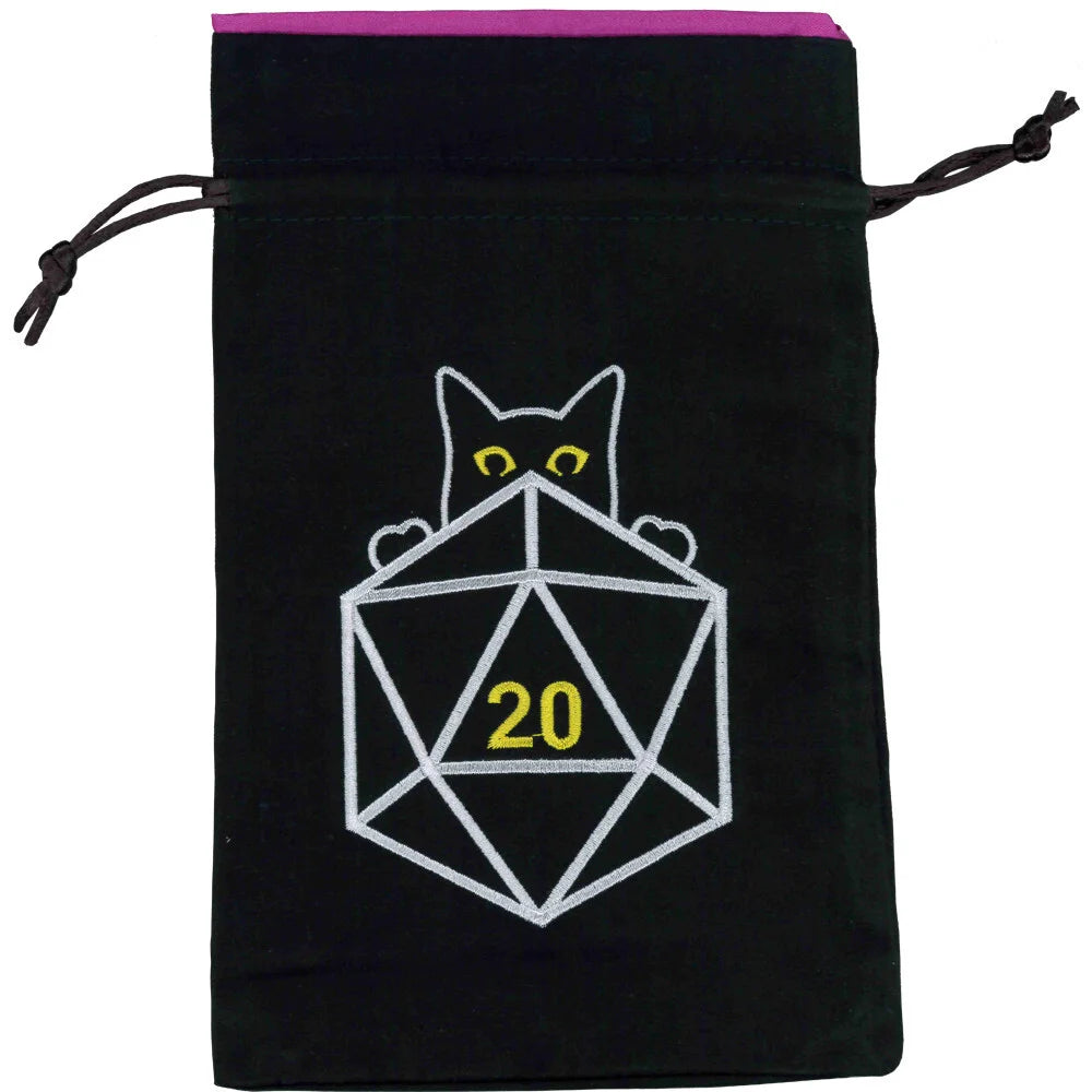 Cat d20 Dice Bag