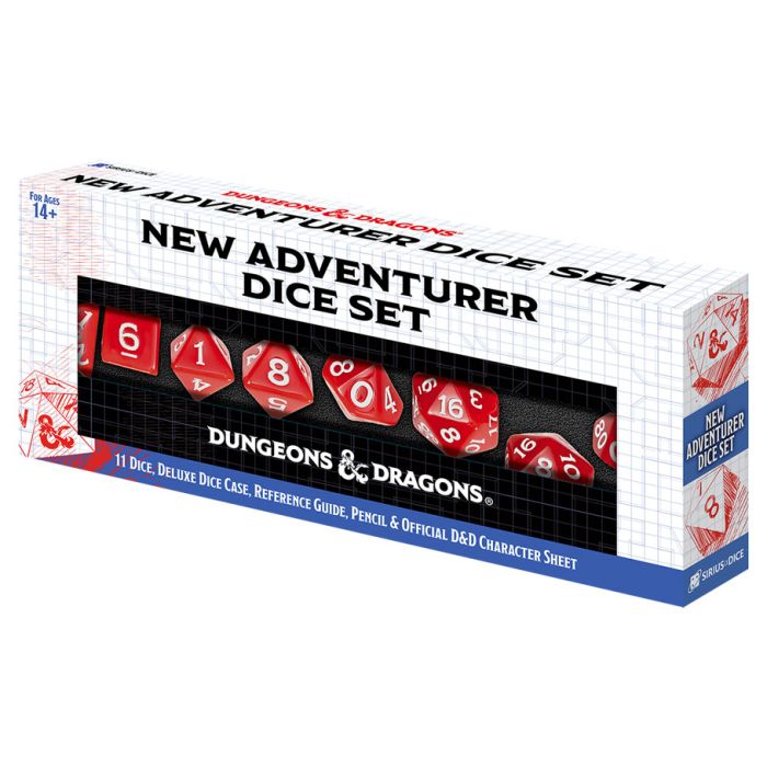 Dungeons and Dragons: New Adventurer Set with Red Dice (Pre-Order)