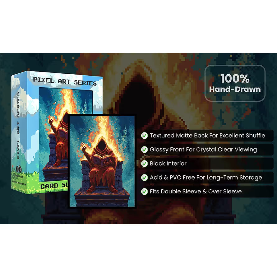 Realm Guard: Pixel Art Sleeves - Sorcerer's Tome