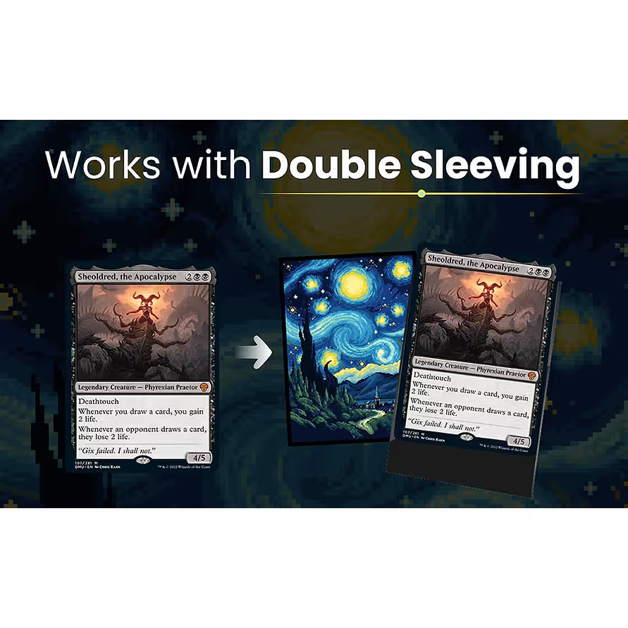 Realm Guard: Pixel Art Sleeves - Starry Night