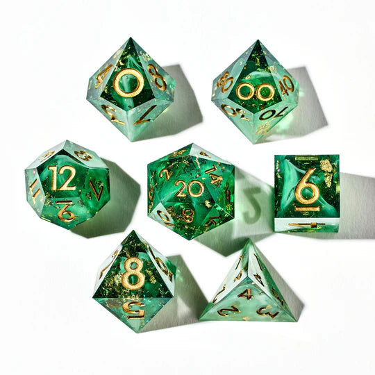 Summer's Blessing 7-Piece Polyhedral Dice Set (Pre-Order)