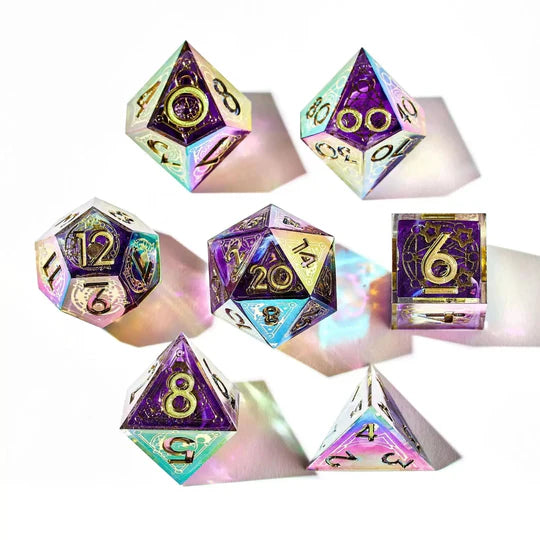 Summoner's Circle 7-Piece Iridescent Iconic Dice Set (Pre-Order)