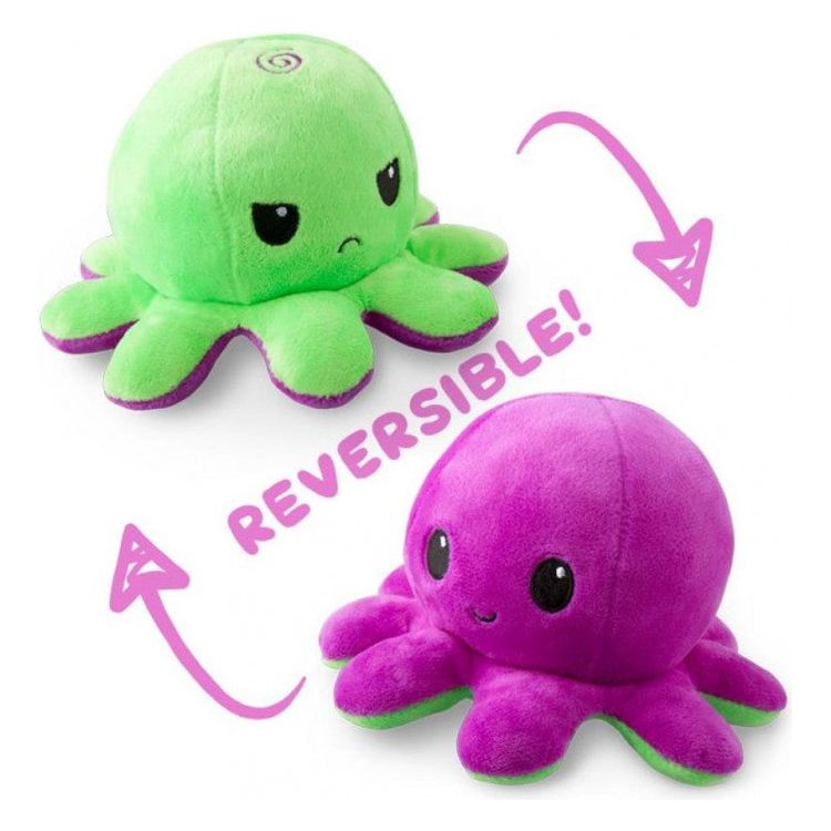 Reversible Octopus Plush: Purple & Green