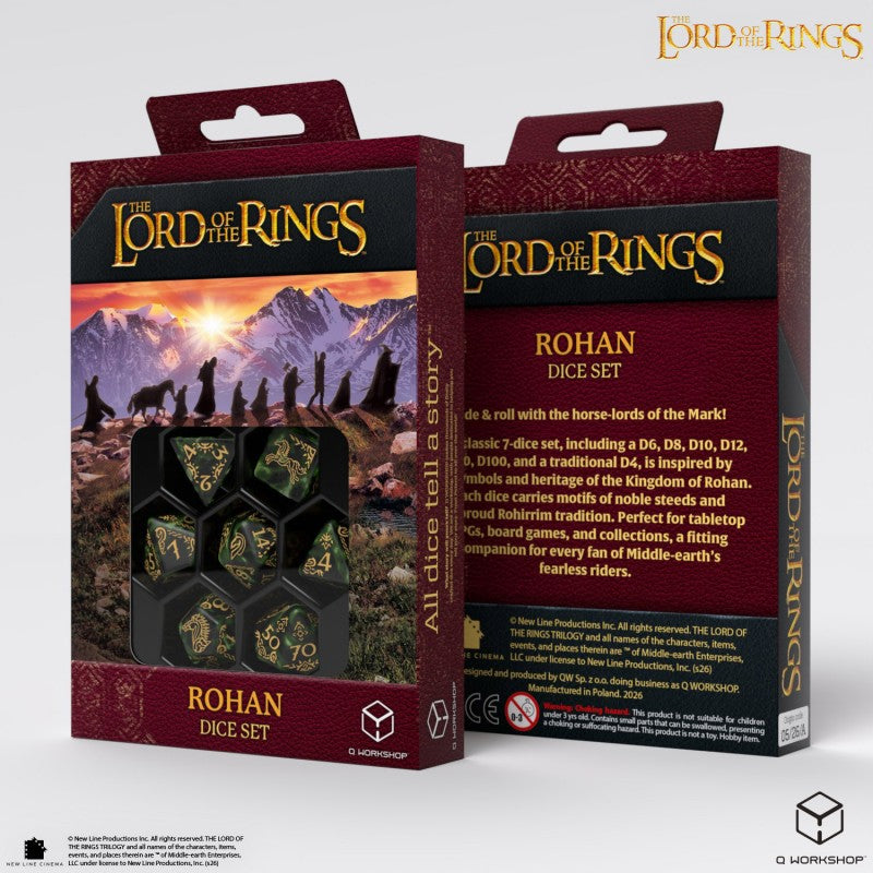 Lord of the Rings: Rohan Set of 7 Polyhedral Dice