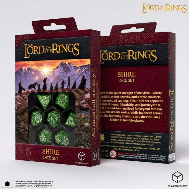 Lord of the Rings: The Shire Set of 7 Polyhedral Dice