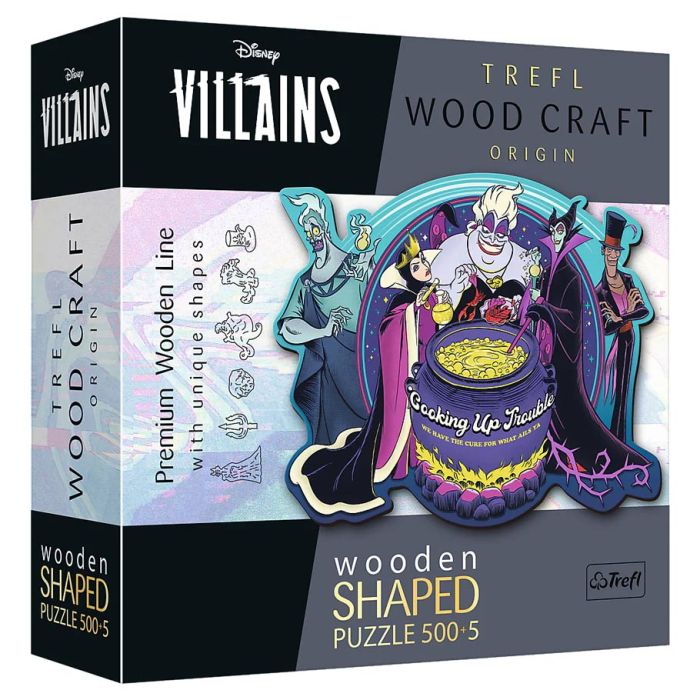 Disney Villains: Wooden Puzzle 500pc (Pre-Order)