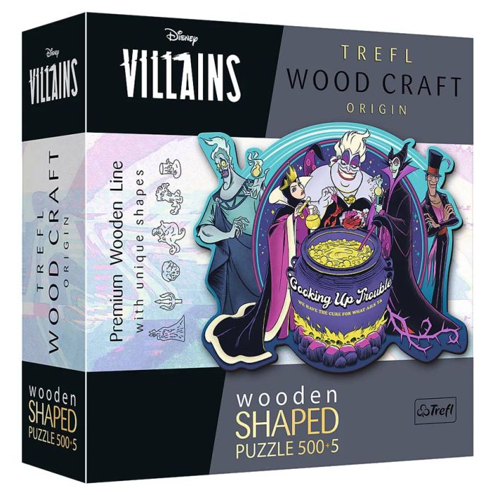 Disney Villains: Wooden Puzzle 500pc