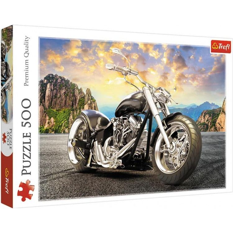 Black Motorcycle 500pc Puzzle