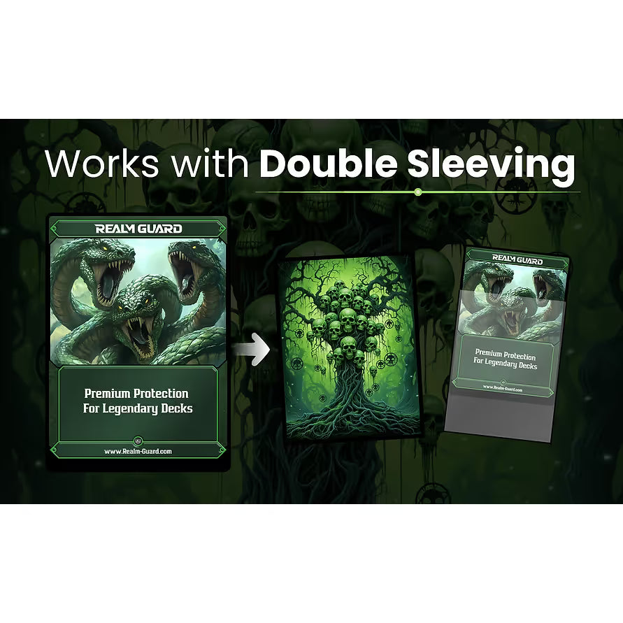 Realm Guard: Art Sleeves - Green/Black Tree Of The Dead