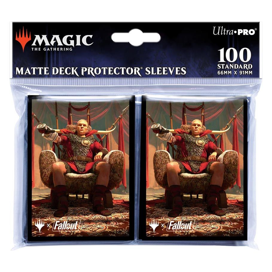 Magic The Gathering: Universes Beyond: Fallout 100ct Deck Protector Sleeves -  Caesar, Legion's Emperor