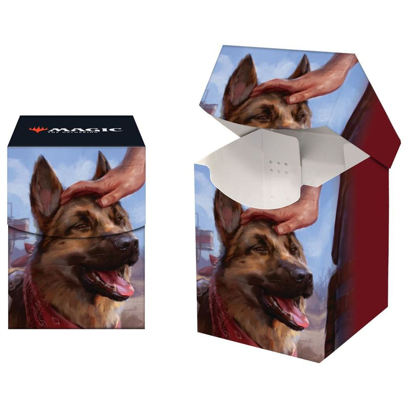 Magic The Gathering: Universes Beyond: Fallout: 100+ Deck Box - Dogmeat, Ever Loyal (Pre-Order Expected Release 03/31/2024)