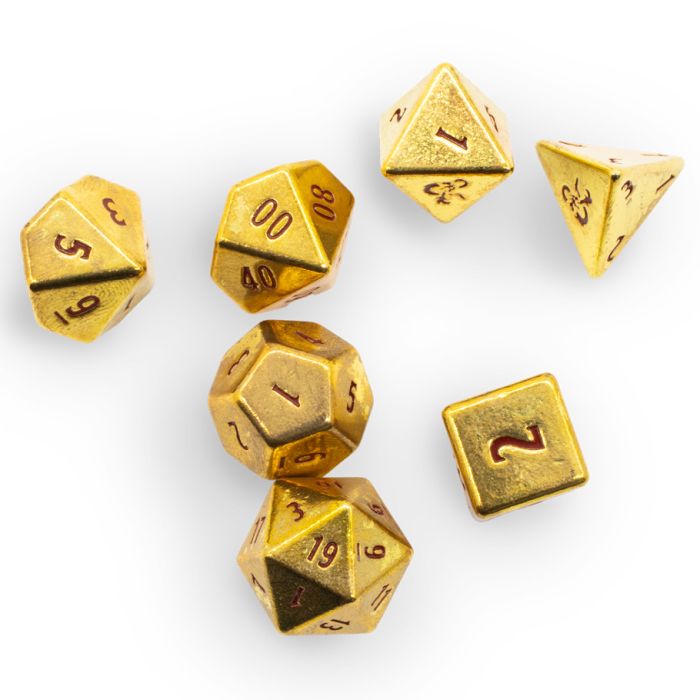 Dungeons & Dragons: 50th Anniversary 7-Set Heavy Metal Dice