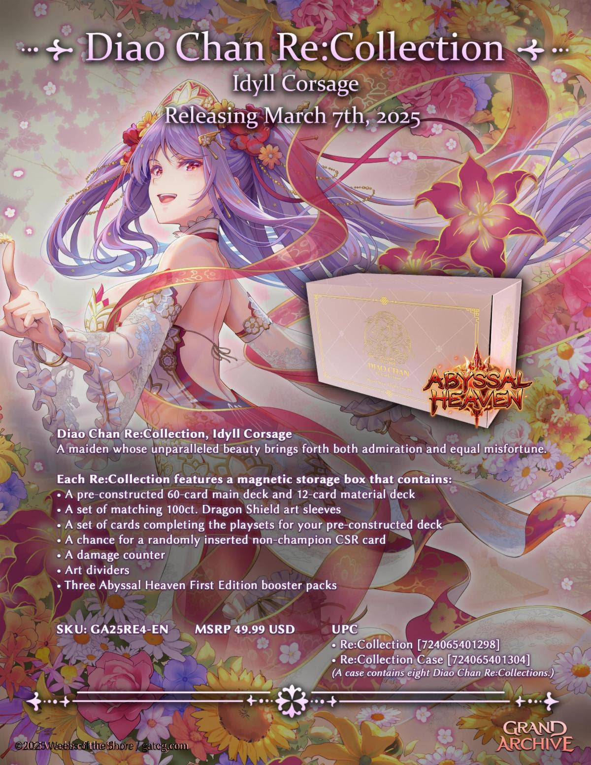 Grand Archive TCG: Diao Chan Re:Collection - Idyll Corsage (Pre-Order) (3/7/25 Release)