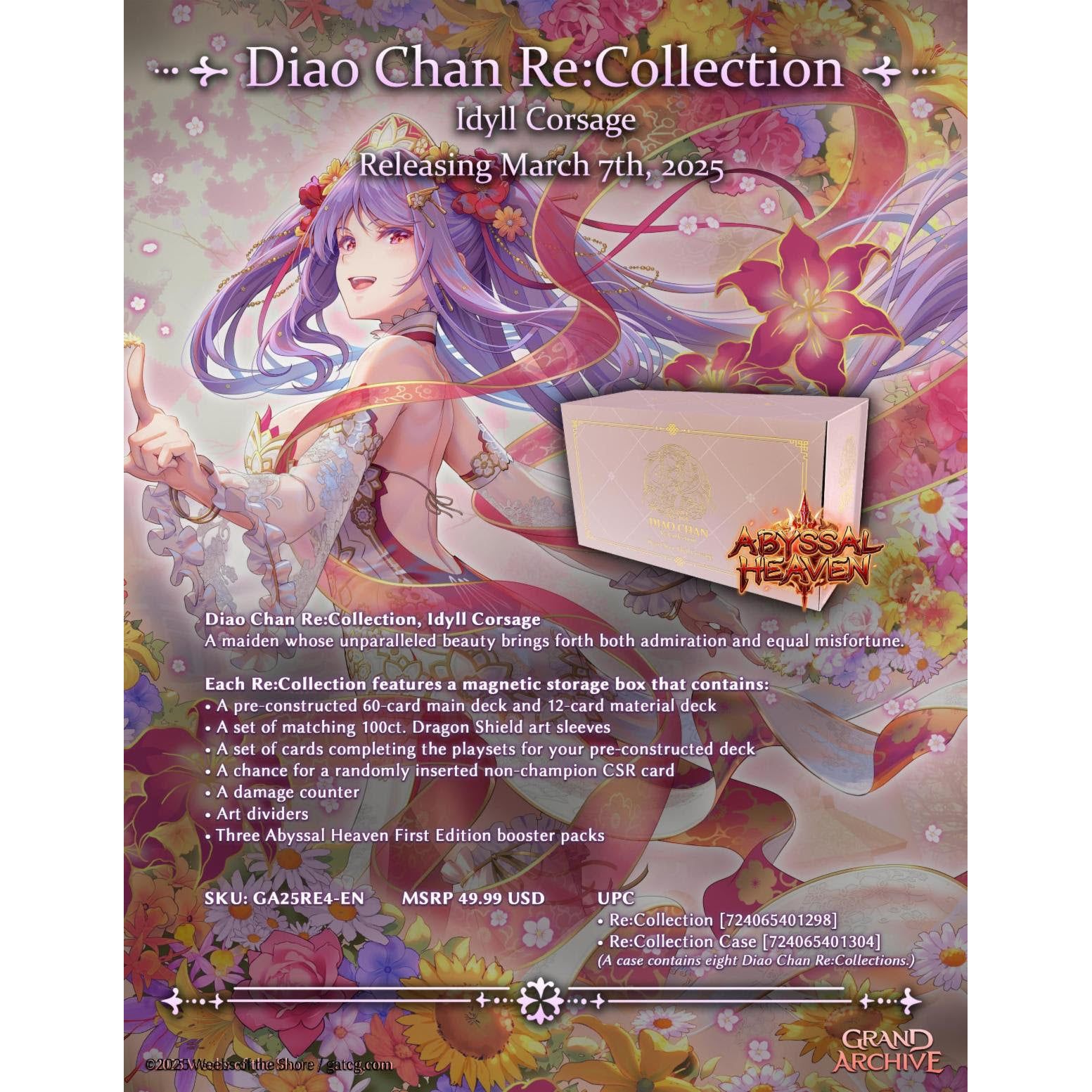 Grand Archive TCG: Diao Chan Re:Collection - Idyll Corsage (Pre-Order) (3/7/25 Release)