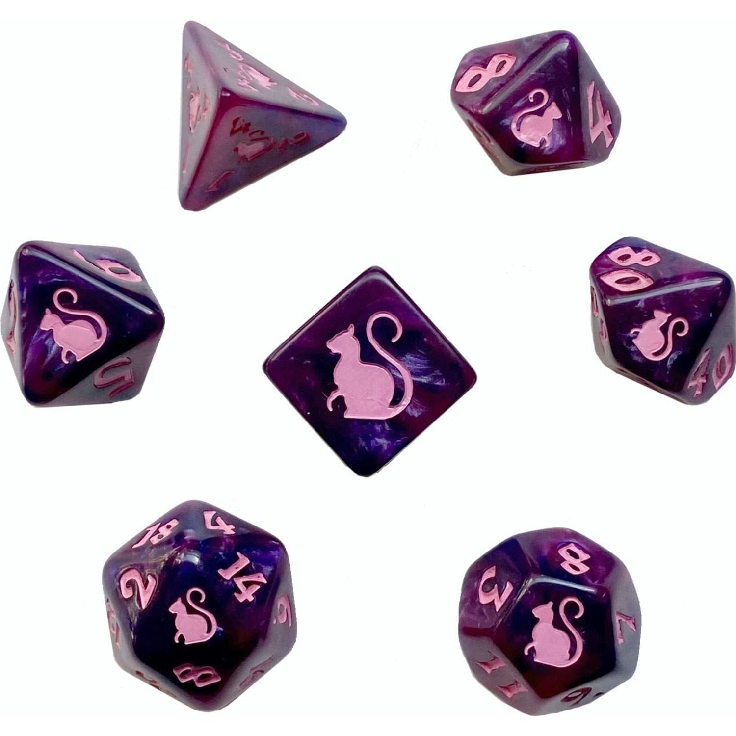 Kitty Clacks Dice - Cheshire