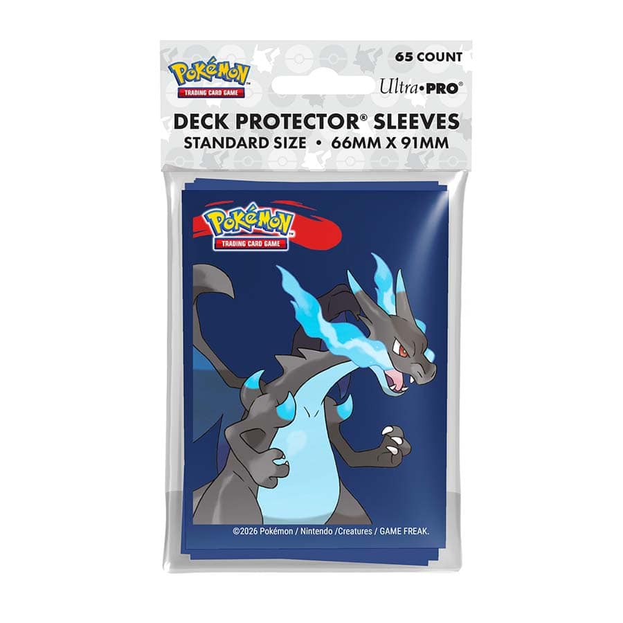 Pokemon: Mega Charizard X Sleeves 65ct (Pre-Order)
