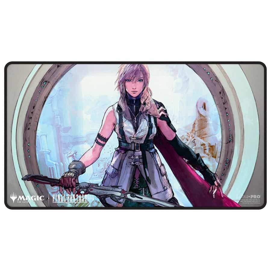 Magic The Gathering: Universes Beyond - Final Fantasy: [Premium W] Black Stitched Playmat (Preorder Expected Release Q2 2025)